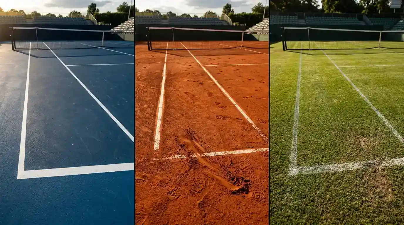 Vergleich Hartplatz Sand und Rasen als Belag für ATP-Wetten